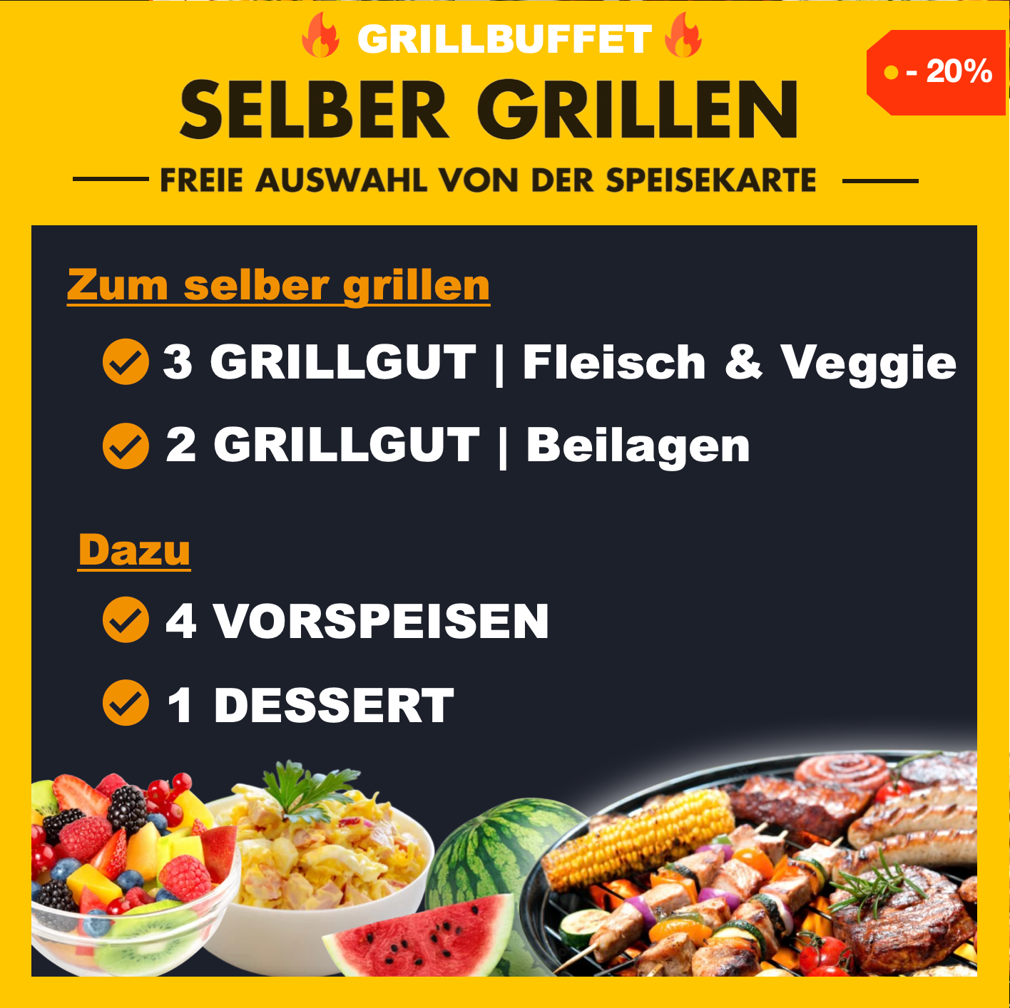 Grillbuffet "Selber grillen"